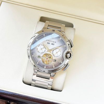 Ballon Bleu De Cartier 2824 Movement 44*12mm 316L Steel Green/White Face Watch